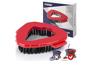 MXZONE Spin Scrub Mop Brush Head Compatible with Velida O Ceda EasyWring 1 Tank System, Shower Floor Scrubber Mop Head Replacement, Hard Bristle Cleaning Brush for Bathroom Kitchen Tile, Not Fit RinseClean