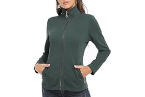 DILGUL Felpa Donna e Tasche, Maniche e Zip, Basic Tinta Unita, Manga Lunga