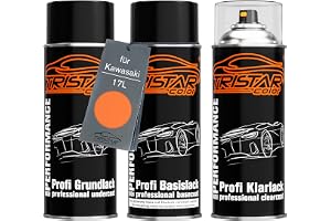 TRISTARcolor Lack sprayburkar för Kawasaki 17L Candy Burnt Orange Me. +1K