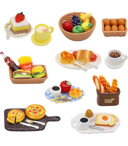 Miniatuur kabouteraccessoires, miniatuur eten en drinken, 1