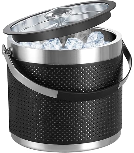 Leopold Vienna - Ijsemmer met deksel Dubbelwandige RVS - 2,5L mat