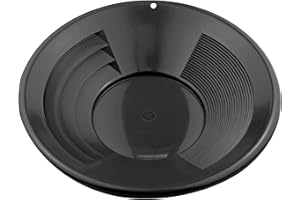 SE GP1014BB14 - Setaccio per il lavaggio dell'oro, Forte grossolana e le barriere sottili, Nero, 35.5 cm