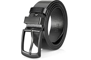 EsengNoyi Leather Belt for Men, Mens Casual Belts for Jeans 1.4" Wide