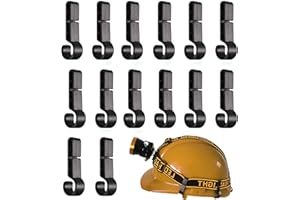 JJWNMLL 14 clip per casco, clip per fari, gancio per casco per vari fari e torce per elmetto rigido, per corsa, campeggio, pesca, ciclismo, escursionismo, costruzione