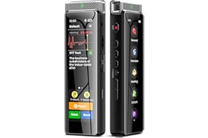 Innioasis Enregistreur vocal 136 Go avec lecture, appareil d'enregistrement audio à écran tactile complet avec transcription intelligente AI et Bluetooth, enregistreur vocal micro et enregistreur