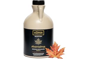 ‎KÜPER SELECTION Küper Selection Ahornsirup Grad C – 1000 ml – Sirup Kaffee, Pancakes & Dessert – aus Kanada – herb-süß für BBQ, Dressings, Marinade