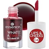 essence WHAT A TINT! lip &amp; cheek tint Vegan 04 Strawberry Rush 5 ml | Liquid Lip &amp; Cheek Tint &amp; Blush, Modulable Color, Natur