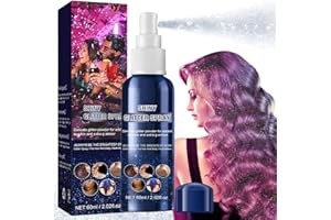HONGECB Spray Paillette, Paillettes Spray pour Corps Cheveux Vetement, Laque Pailletée Cheveux Poudre Paillette Corps Pour Visage, Cosmétique, Fête, Carnaval