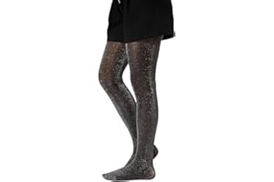 CALZITALY Collants Fille, Collant Brillant, Collants Enfants avec Paillettes, De 2 à 14 Ans, Rose, Noir, Multicouleur, 40 DEN, Made in Italy