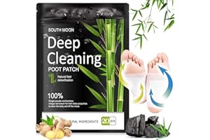 YEAHBOOM Detox FußPflaster,20Pcs Natürliche Entgiftungspflaster für Füße,Deep Cleansing Foot Pads,Fußpflegepads,Detox Pflaster Original,Körper entgiften,Fördern die Durchblutung,Verbessern den Schlaf