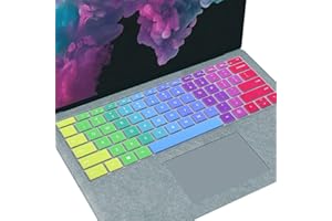 MUBUY-GOL MUBUY Tastaturabdeckung für Microsoft Surface Pro 7 2021 2020 | 2019 2018 Surface Pro 6 | Surface Pro 5 | Surface Pro 4 12.3 Zoll (31.2 cm) | Ultra dünne Tastatur-Schutzfolie