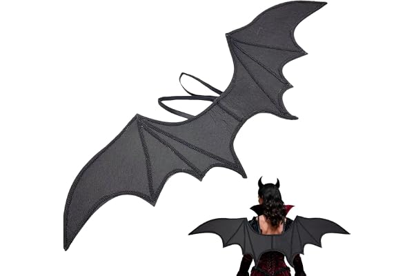 Fladdermusvingar Cosplay Halloweenfest Utklädnadsrekvisita Med Elastiska | Vampyrkostymvingar för maskerad teaterföreställning festival firande scenframträdande cosplay fest och högtid