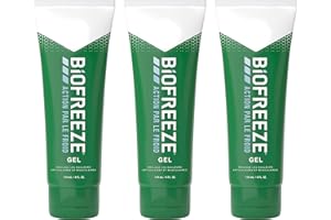 Biofreeze - Lot de 3 Tubes Gel Action par le Froid - Soulage les douleurs musculaires et articulaires - 3 x 118ml