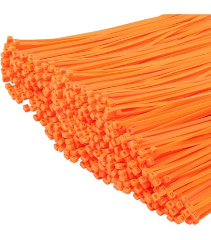 Fascette Autobloccanti In Nylon - Confezione Da 500 Pezzi (250mm, Arancione) - Foto 8
