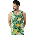 Veirdo Men's Sleeveless Regular Fit Tshirt, All Over Printed Vest for Men, Cotton Sando for Beach Wear, Gym, Cycling, Running, & Other Sports (Available in Different Pattern)