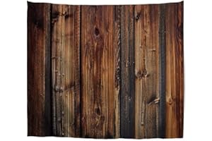A.Monamour Tapisseries Vieux Bois Rustique Planches en Bois Texture Arrière-Plans Art Decors Tissu Mur Tapisserie Tentures Murales Rideau pour Chambre Salon Dortoir