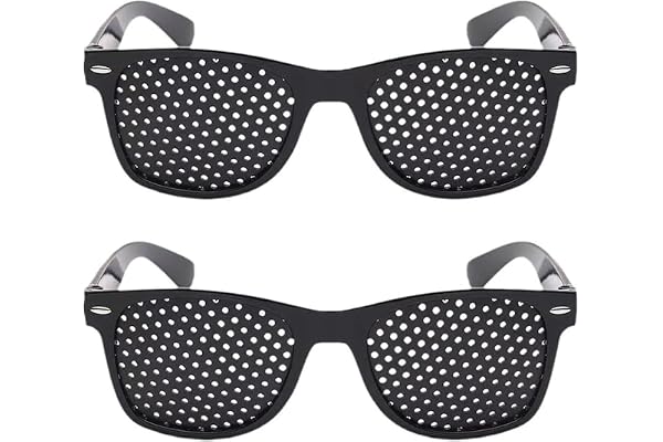 Sonderfect Folding Glasses for Visual Training – Eye Twilight Reduction Grid