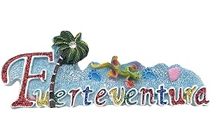 WEDARE Leters 3D Fuerteventura España Imán del refrigerador Recuerdos turísticos Resina Artesanal Artesanía Magneticos Hogar Cocina Decoración Colección Regalo