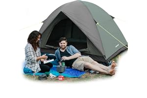 JAICOM Tienda de Campaña - 4 Estaciones Tienda de Campaña 2 Personas, Tiendas iglú Ventilada de 2 Puertas, Resistente a la Lluvia y a los Rayos UV, Apto para Camping, Exteriores, Playa