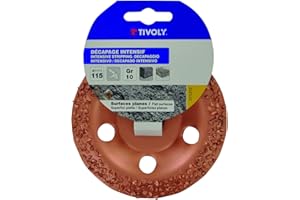 Tivoly XT10112011310 Disque de Surfaçage Carbure pour Meuleuse D115 Grain XXL