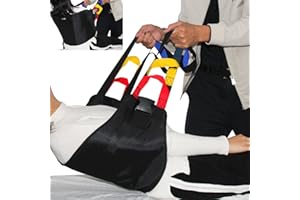 KkaFFe Multi-Handle Transfer Sling Lifting Seniors, Transfer Nursing Sling Lifting Disabled, Safer Transfer Boards, Advanced Transfer Belts Lifting Seniors, Gate Belt for Elderly(Black)