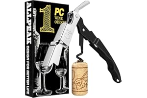 Allpeak Kellnermesser Korkenzieher Wein Weinöffner - 1PC Vielseitig Korkenzieher Weinflaschenöffner Wine Opener Bottle Opener Wein öffner, Küche, Kochen & Backen Barzubehör Kellnermesser - Schwarz