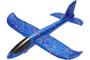 Sirecal Glider Planes Toy - Boys Toys 3-12 Years Old Foam Throwing Airplane Toys, Outdoor Garden Toys Aeroplane Toys for Kids Girls Birthday Gifts，Blue