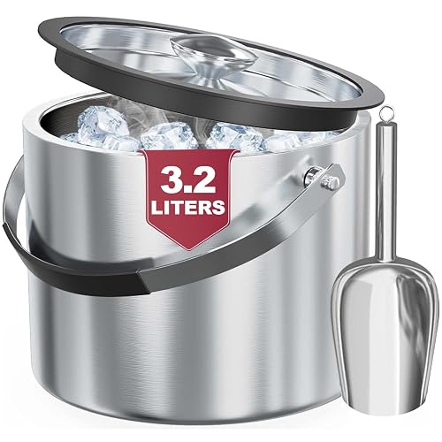 Eiskübel 3,2 L, Edelstahl, doppelwandig
