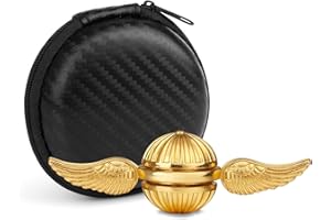 MECHANIKER Golden Fidget Spinner Toy for Kids Adults, Metal Magic Orb Ball for Fans of The Medieval Magical World, Sphere Hand Spinner for Desk Office Classroom Decor, Stress Relief Gift for Easter Birthday