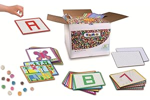 PlayMais Eduline Mosaic Juego de construcción para niñas y niños a Partir de 3 años | Cubo con 12000 Piezas | estimula la Creatividad y la motricidad Made in Germany