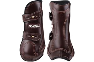 KenTaur Leder-Springgamaschen "Roma", Farbe: dark brown, Große: VB (Cob)