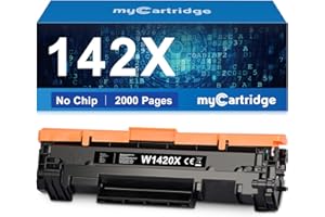 MYCARTRIDGE 142X Toner Compatibili per 142A Toner Sostituzione per HP LaserJet M140W per HP Laserjet M110W per M140WE M110WE M139WE M139W per W1420X W1420A (Nessun chip,1 Nero)