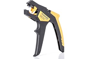 Jokari Abisolierzange Super 4 Pro (für Leiterquerschnitte von 0,2-6mm², Längenanschlag verstellbar 5-15 mm, Griff ergonomisch, Klingen auswechselbar) 460300