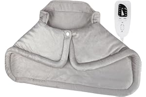 MOEMOE BABY Cuscino riscaldante per schiena spalla collo, cuscino riscaldante con spegnimento automatico, coperta riscaldante 6 livelli di temperatura, 4 impostazioni di timer, XXL 58x42cm