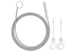 Zulbceo Szczotka do czyszczenia lodówki, elastyczna, nylonowa, spirala do czyszczenia rur, wielofunkcyjna, elastyczna szczotka do otworów odpływowych