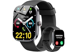 MATAST Reloj Inteligente Hombre Mujer, 2026 Smartwatch con Llamadas Bluetooth, Podómetro/Pulsómetro/SpO2/Monitor de Sueño, IP68 Pulsera Actividad con 100+ Modos Deportivos, Smart Watch para Android iOS