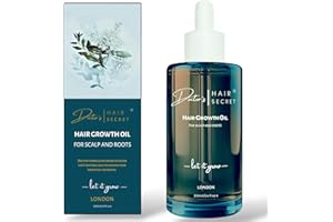 DOCTOR'S HAIR SECRET Doctor's Secret Hair Growth Oil with Rosemary, Peppermint, Caffeine, Lavender, Castor, Rosehip and Sweet Almond Oils. 100% Natural Vegan, Doctor Formulated For Thinning Hair (100ml)