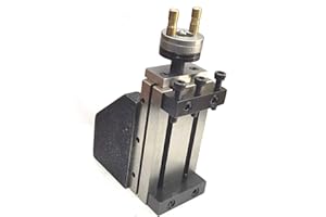 MIFAN Toolpost - Mini slitta verticale (90 x 50 mm), per operazione di fresatura istantanea su tornio.