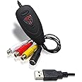 TECHSIDE Video Grabber Vhs Analogico Digitale Nuova Versione 2021 |Windows 10 + Nuovo Software | Usb 2.0 Converter Vhs Captur