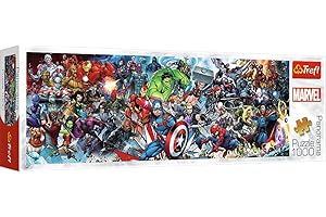 Trefl Marvel Other Avengers, 1000 Pièces, Panorama, Qualité Premium, pour Adultes et Enfants à partir de 12 ans Puzzle, 29047, Rejoignez l'univers Marvel