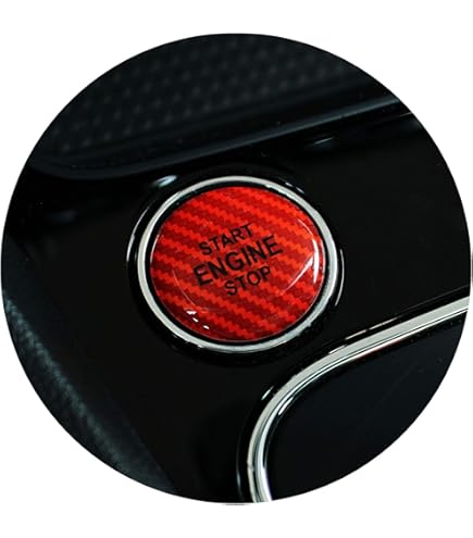 JNNJ Couvercle Du Bouton Poussoir De Voiture, Garniture