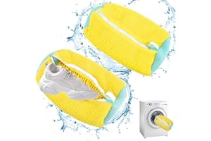 KBIBCK 2 Piezas Bolsas para la Colada para Zapatos, Bolsa de Lavado de Zapatillas para Lavadora, Saco Lavadora para Zapatos, Bolsa de Lavado de Zapatos, duradero y reutilizable