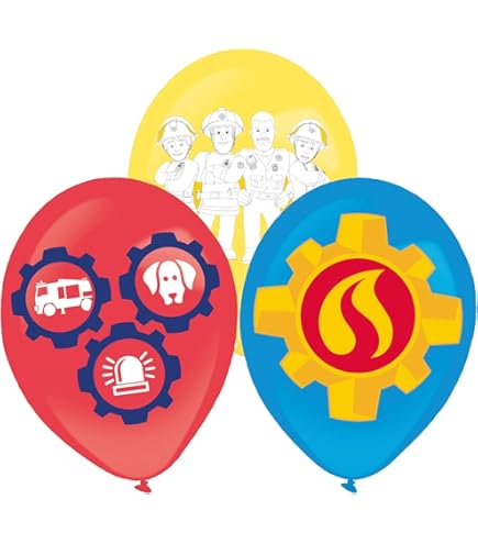 Amscan Internazionale 1,2 mx 45 centimetri Fireman Sam Personalizzati