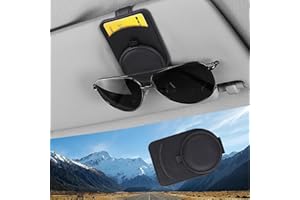 peiyee Porte Lunettes De Voiture Support pour Lunettes de Auto Convient pour Le Support de Stockage de Lunettes de Soleil de Pare-Soleil de Voiture