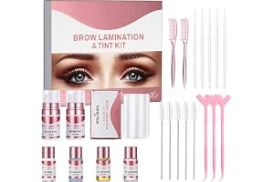 Eyebrow Lifting & färgset, 2-i-1 brow lift set med svart brun två färger, långvarig brow lyft effekt för fylligare, tätare ögonbryn, komplett brow lamineringssats