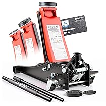 STIX Automotive Equipment Onderstelbokken 3T 3000 kg JS-3T met rubberen bescherming steunbokken (2 stuks x 3 ton met rubber