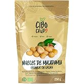 Organic Whole Macadamia Nuts - 250 gr. Raw Unroasted or Salted Shelled Nuts. Rich in Mineral Salts Fibers and Carbohydrates.