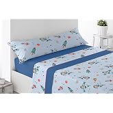 Energy Colours Textile &ndash; Home Funny Printed Bedding Set for Children Bed 90 Summer Polyester (Astronauts)