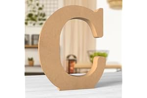 Aruatu 12 Inch Balsa Wooden Letter C