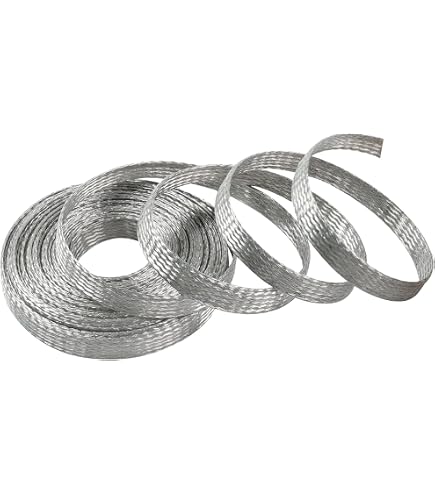 UNICRAFTALE Stainless Steel Braided Sleeving – 13.12 Ft X 0.78" Wide, Flexible Metal Wire Mesh Shield For Cable Protection, Ground Straps, And Automotive Wiring